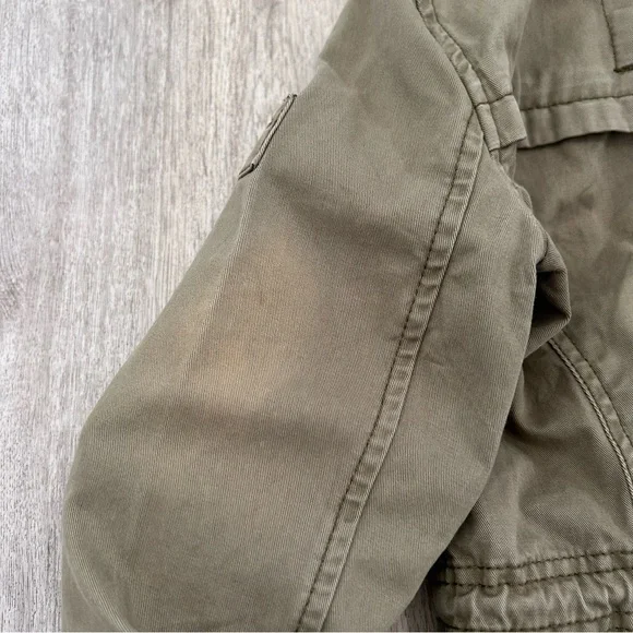 VTG Y2K Abercrombie & Fitch military utility jacket Womens XS green Bella Elena - Picture 15 of 16